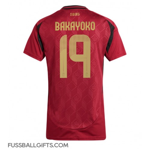 Belgien Johan Bakayoko #19 Fußballbekleidung Heimtrikot Damen EM 2024 Kurzarm